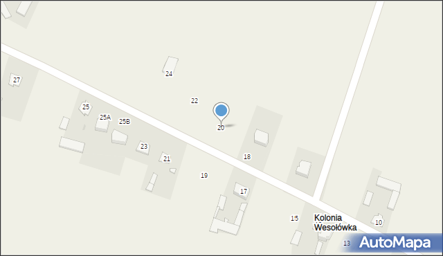 Wesołówka, Wesołówka, 20, mapa Wesołówka