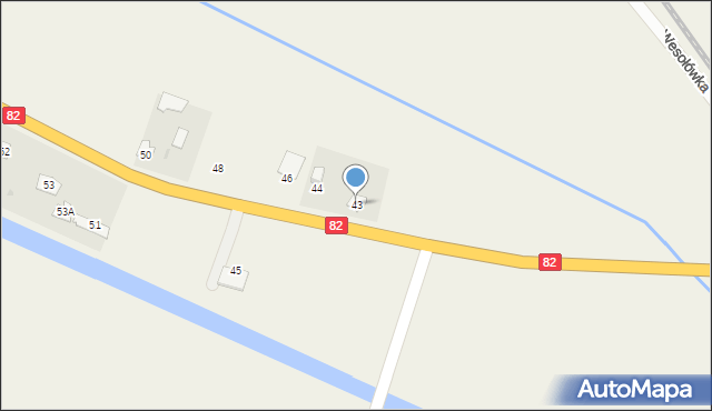 Wesołówka, Wesołówka, 43, mapa Wesołówka