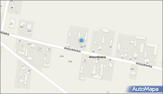 Wesołówka, Wesołówka, 24, mapa Wesołówka