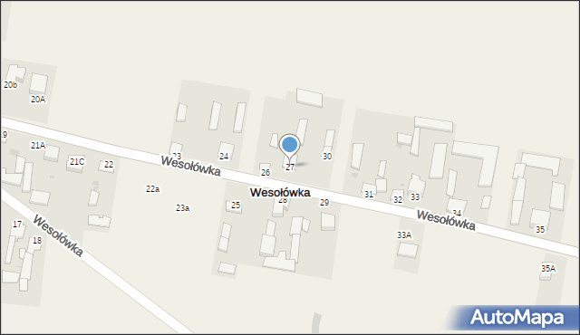 Wesołówka, Wesołówka, 27, mapa Wesołówka