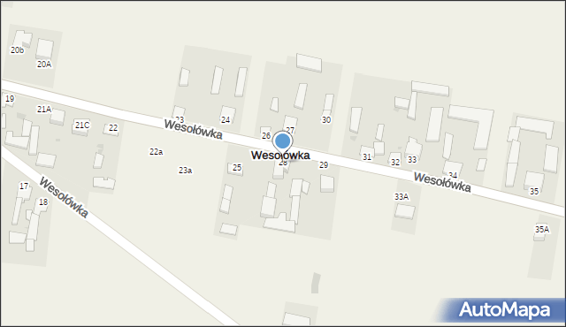 Wesołówka, Wesołówka, 28, mapa Wesołówka