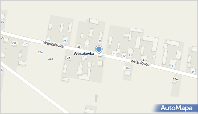 Wesołówka, Wesołówka, 29, mapa Wesołówka