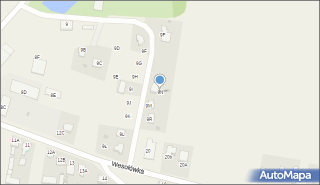 Wesołówka, Wesołówka, 9N, mapa Wesołówka