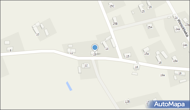 Wesołówka, Wesołówka, 13, mapa Wesołówka