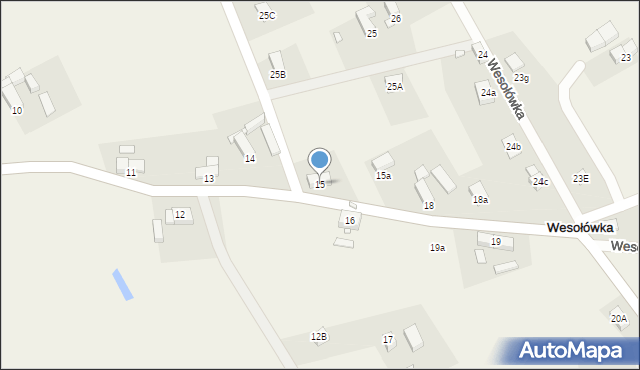 Wesołówka, Wesołówka, 15, mapa Wesołówka
