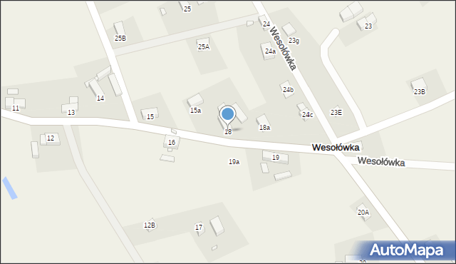 Wesołówka, Wesołówka, 18, mapa Wesołówka