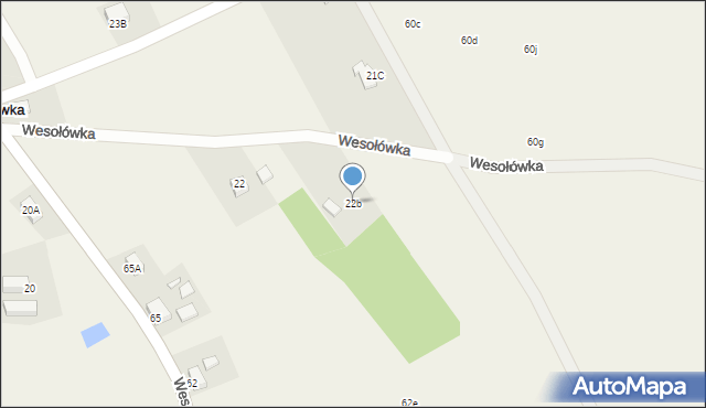 Wesołówka, Wesołówka, 22b, mapa Wesołówka