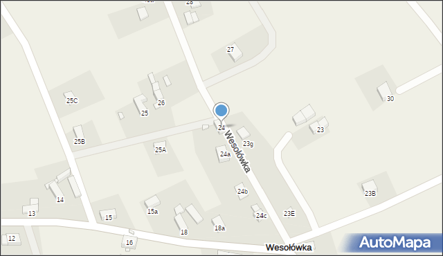 Wesołówka, Wesołówka, 24, mapa Wesołówka