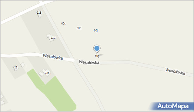 Wesołówka, Wesołówka, 60g, mapa Wesołówka