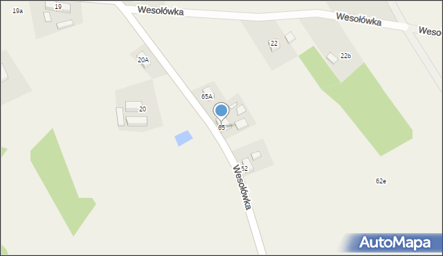 Wesołówka, Wesołówka, 65, mapa Wesołówka