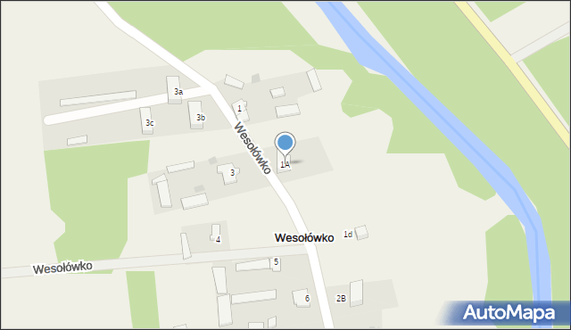 Wesołówko, Wesołówko, 1A, mapa Wesołówko