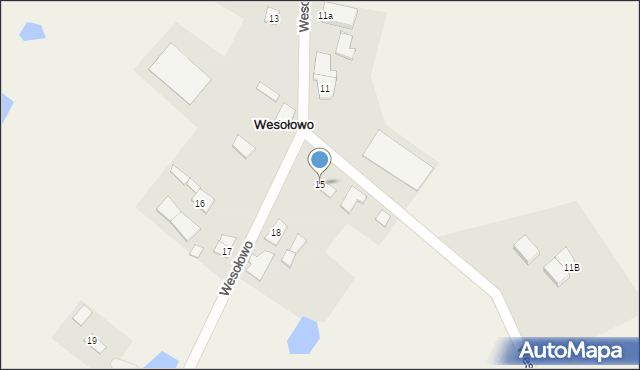 Wesołowo, Wesołowo, 15, mapa Wesołowo