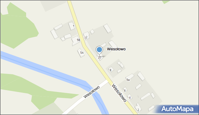 Wesołowo, Wesołowo, 10, mapa Wesołowo