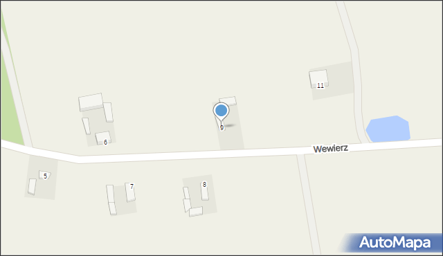 Wewierz, Wewierz, 9, mapa Wewierz