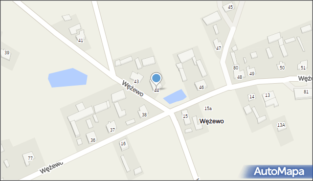 Wężewo, Wężewo, 44, mapa Wężewo