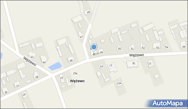 Wężewo, Wężewo, 48, mapa Wężewo