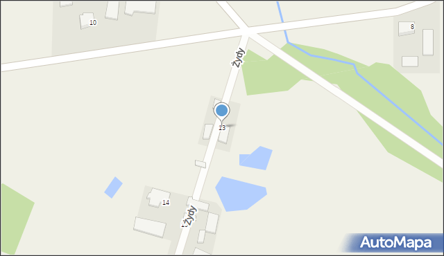 Wężewo, Wężewo, 13, mapa Wężewo