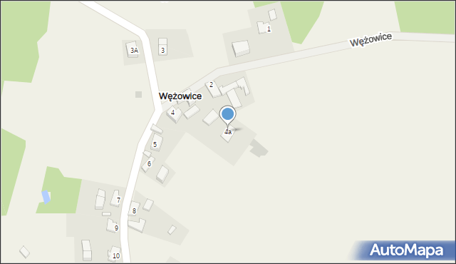 Wężowice, Wężowice, 4a, mapa Wężowice