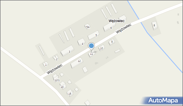 Wężowiec, Wężowiec, 11/1, mapa Wężowiec