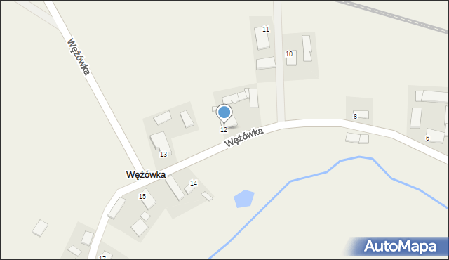 Wężówka, Wężówka, 12, mapa Wężówka