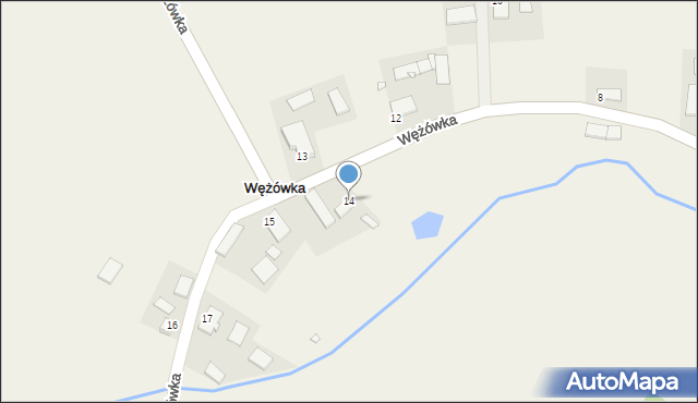 Wężówka, Wężówka, 14, mapa Wężówka