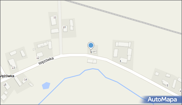 Wężówka, Wężówka, 8, mapa Wężówka