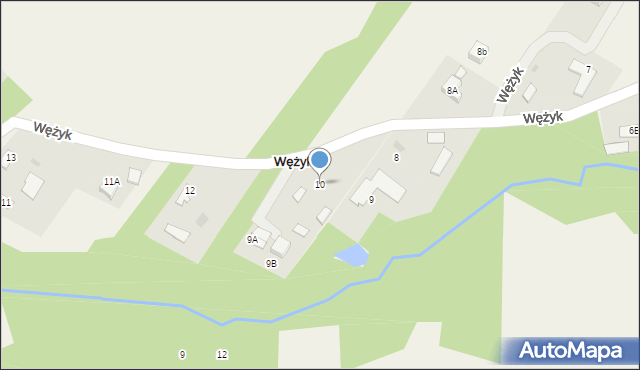 Wężyk, Wężyk, 10, mapa Wężyk