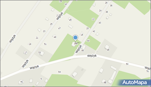 Wężyk, Wężyk, 18a, mapa Wężyk