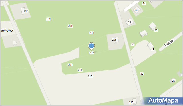 Wężyk, Wężyk, 207, mapa Wężyk