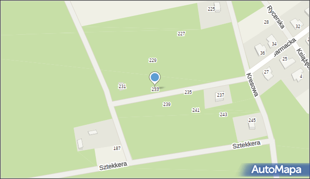 Wężyk, Wężyk, 233, mapa Wężyk