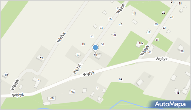 Wężyk, Wężyk, 53, mapa Wężyk