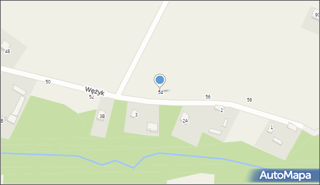 Wężyk, Wężyk, 54, mapa Wężyk