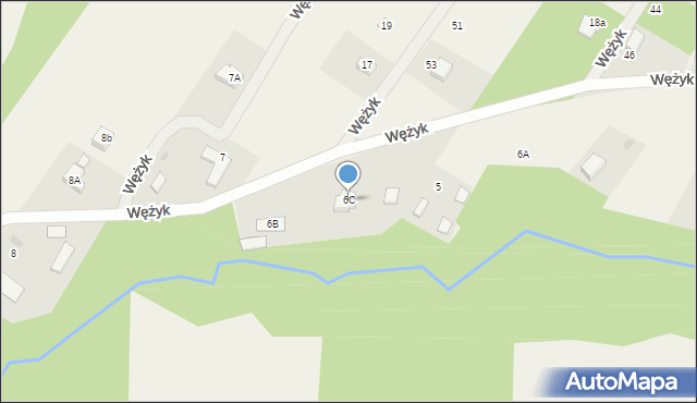 Wężyk, Wężyk, 6C, mapa Wężyk