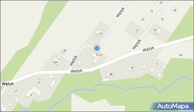 Wężyk, Wężyk, 7, mapa Wężyk