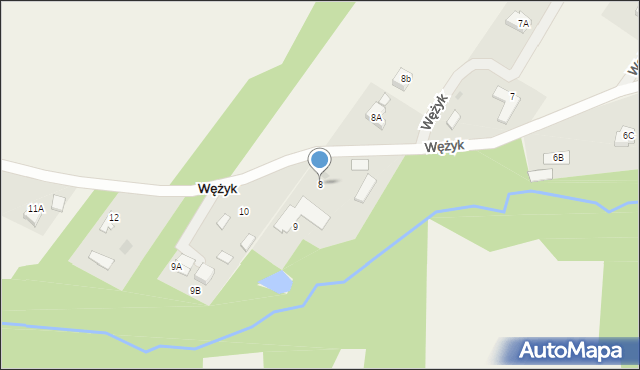 Wężyk, Wężyk, 8, mapa Wężyk