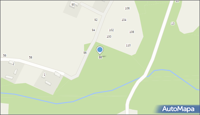 Wężyk, Wężyk, 98, mapa Wężyk