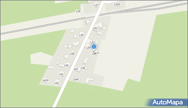 Wężyska, Wężyska, 136, mapa Wężyska