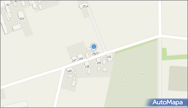 Wężyska, Wężyska, 151, mapa Wężyska