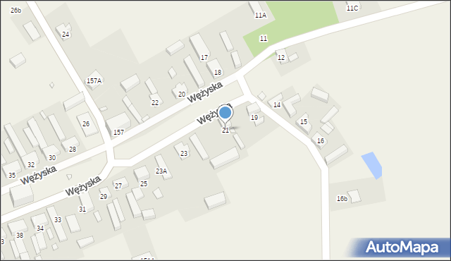 Wężyska, Wężyska, 21, mapa Wężyska