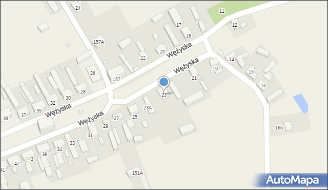 Wężyska, Wężyska, 23, mapa Wężyska