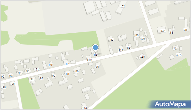 Wężyska, Wężyska, 84, mapa Wężyska