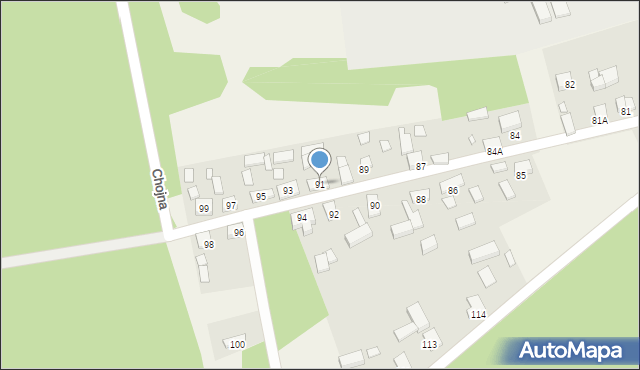 Wężyska, Wężyska, 91, mapa Wężyska