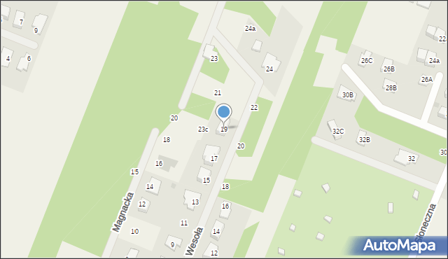 Wieliszew, Wesoła, 19, mapa Wieliszew