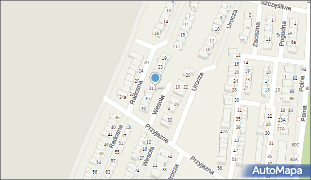 Wilczyce, Wesoła, 3, mapa Wilczyce