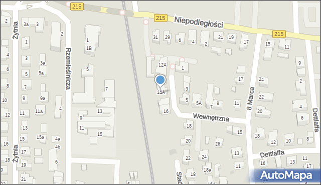 Władysławowo, Wewnętrzna, 14A, mapa Władysławowo