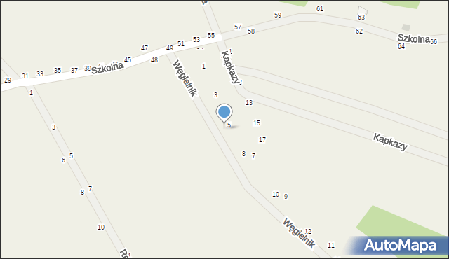 Wola Kalinowska, Węgielnik, 6, mapa Wola Kalinowska