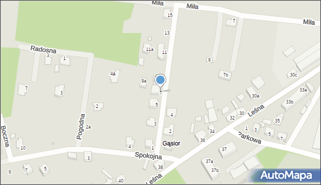 Wołów, Wesoła, 7, mapa Wołów