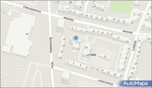 Wrocław, Wesoła, 11d, mapa Wrocławia