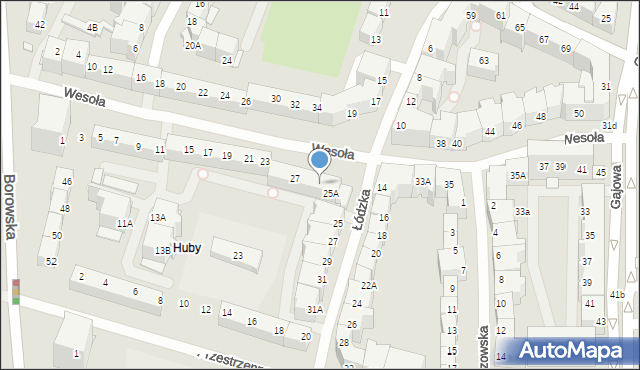 Wrocław, Wesoła, 29, mapa Wrocławia