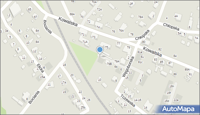 Wrocław, Węgoborska, 6g, mapa Wrocławia